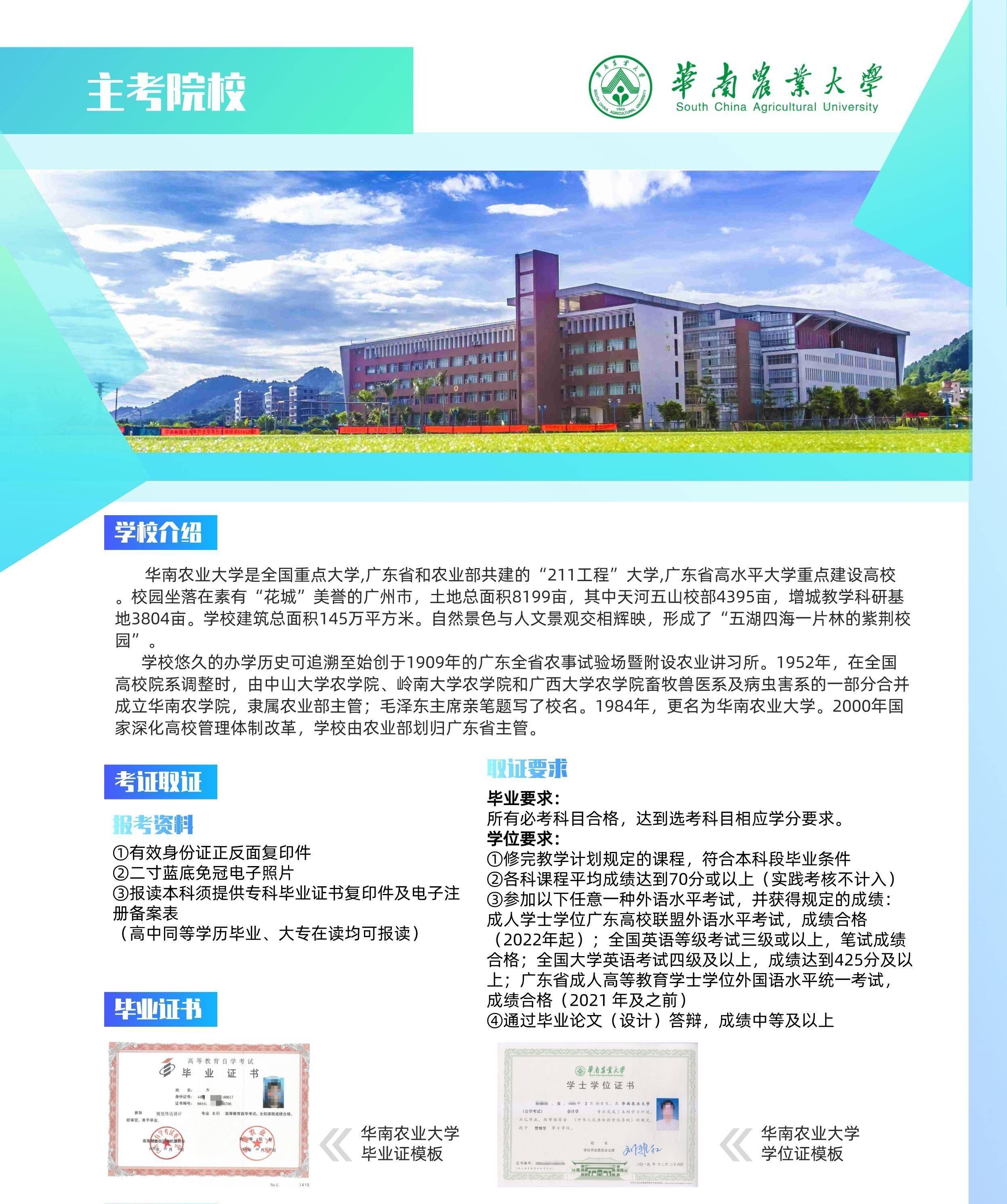 华南农业大学 毕业照
